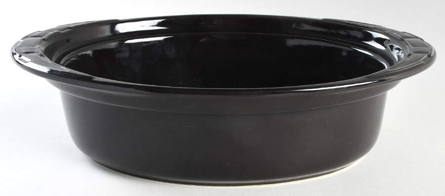 Woven Traditions Ebony 3 Qt Oval Covered Casserole No Lid by Longaberger-1