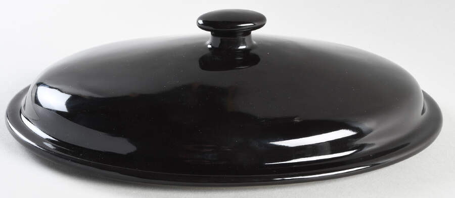 Woven Traditions Ebony Lid for 3 Qt Oval Covered Casserole by Longaberger-1