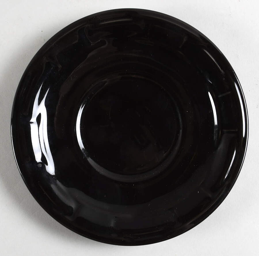 Woven Traditions Ebony Saucer for Cappuccino Cup by Longaberger-1