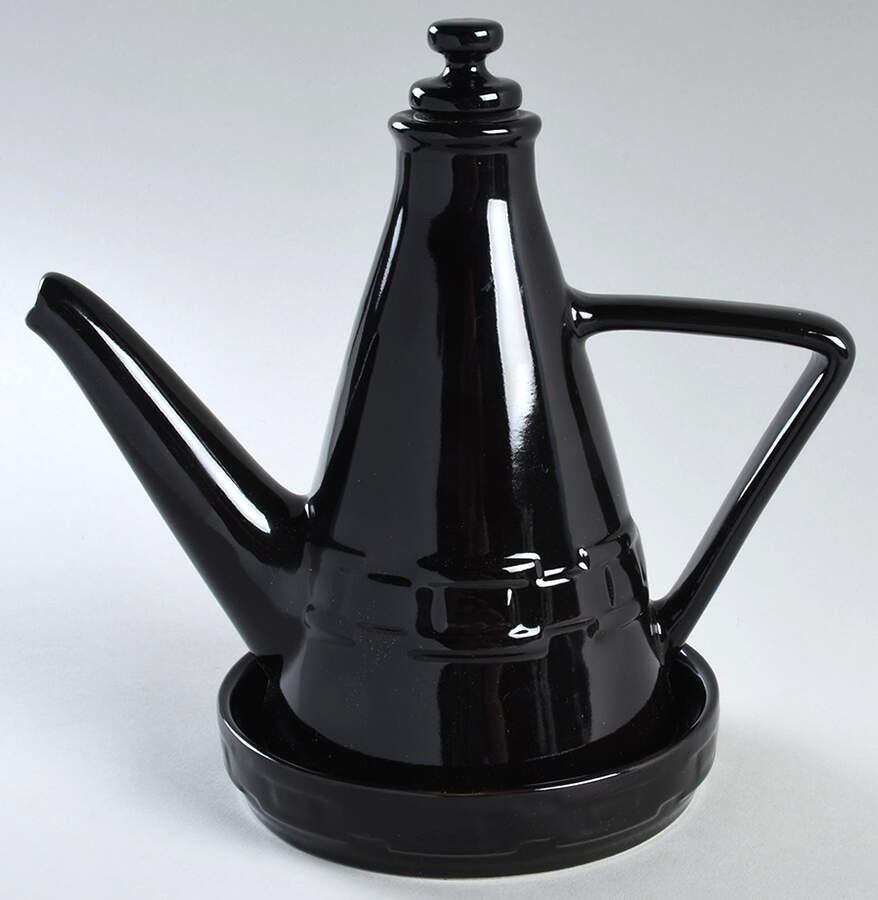 Woven Traditions Ebony Oil and Stopper with Dipping Plate by Longaberger-1