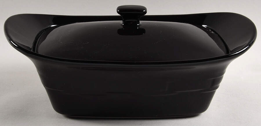 Woven Traditions Ebony 1.5 Quart Rectangular Covered Casserole by Longaberger-1