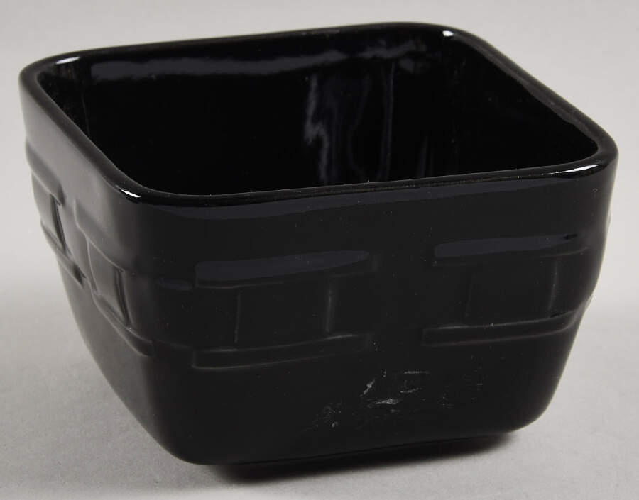 Woven Traditions Ebony 4" Square Baker by Longaberger-1