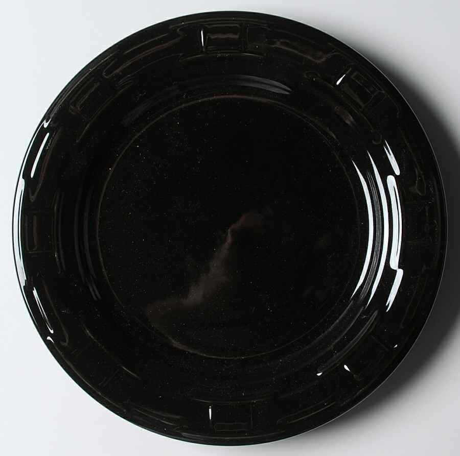 Woven Traditions Ebony Dinner Plate by Longaberger-1