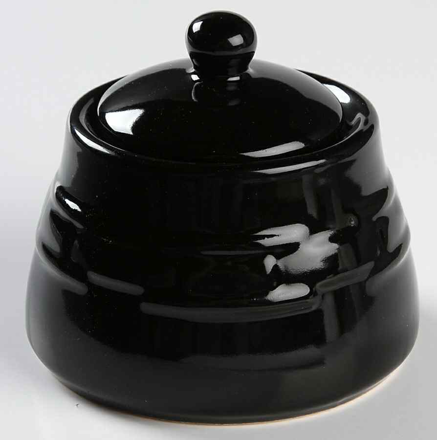 Woven Traditions Ebony Sugar Bowl & Lid by Longaberger-1