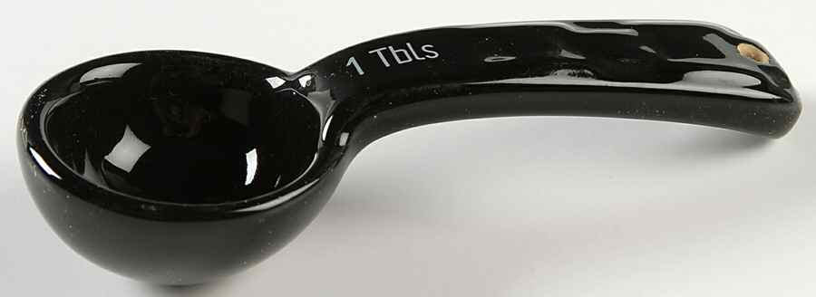 Woven Traditions Ebony 1 Tablespoon Ceramic Measuring Spoon by Longaberger-1