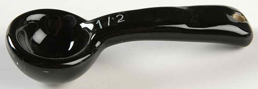 Woven Traditions Ebony 1/2 Teaspoon Ceramic Measuring Spoon by Longaberger-1
