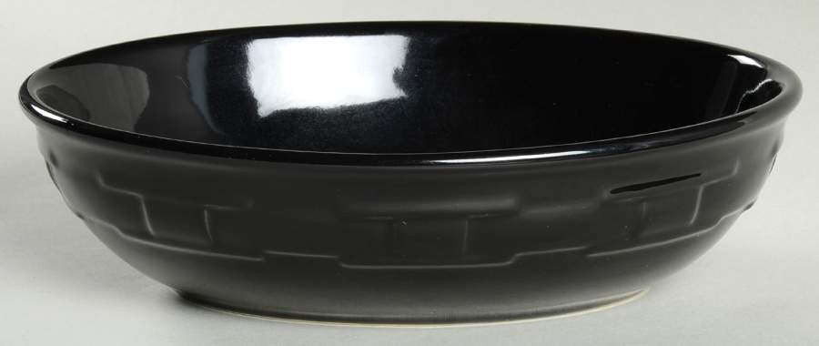 Woven Traditions Ebony 9" Oval Vegetable Bowl by Longaberger-1