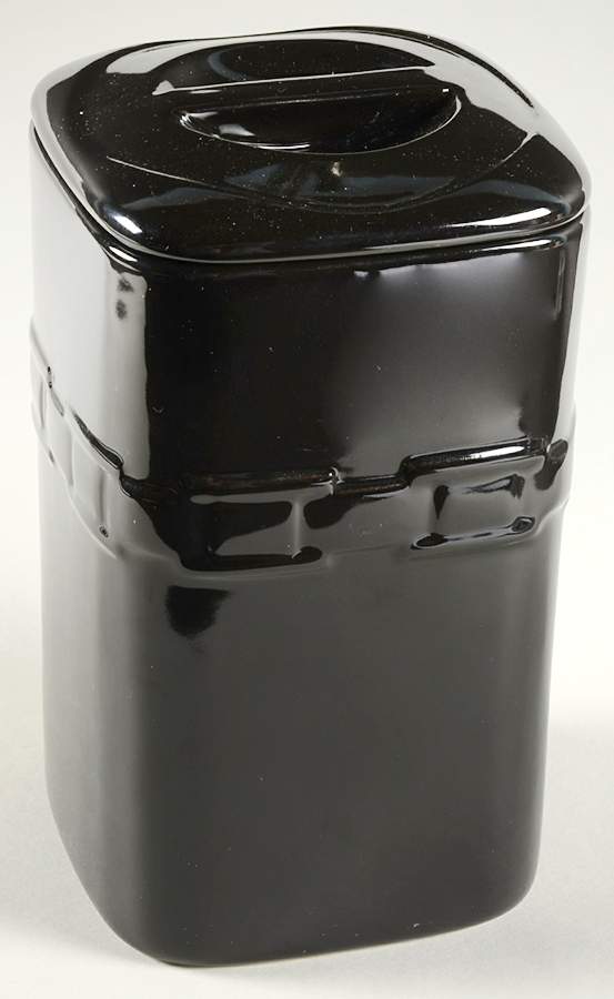 Woven Traditions Ebony Large Square Canister & Lid by Longaberger-1