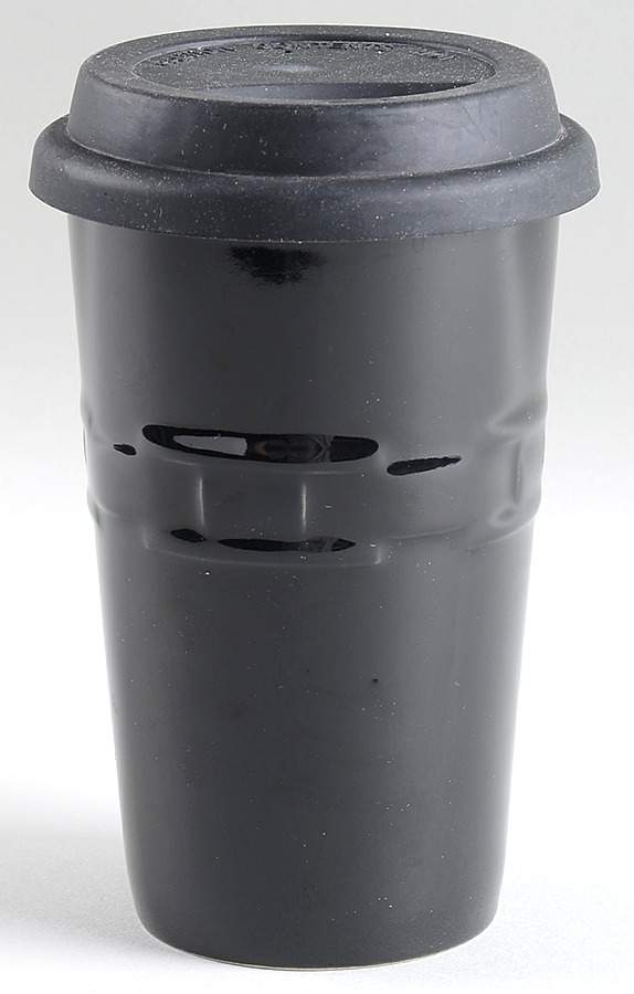 Woven Traditions Ebony Travel Tumbler & Silicone/Plastic Lid by Longaberger-1