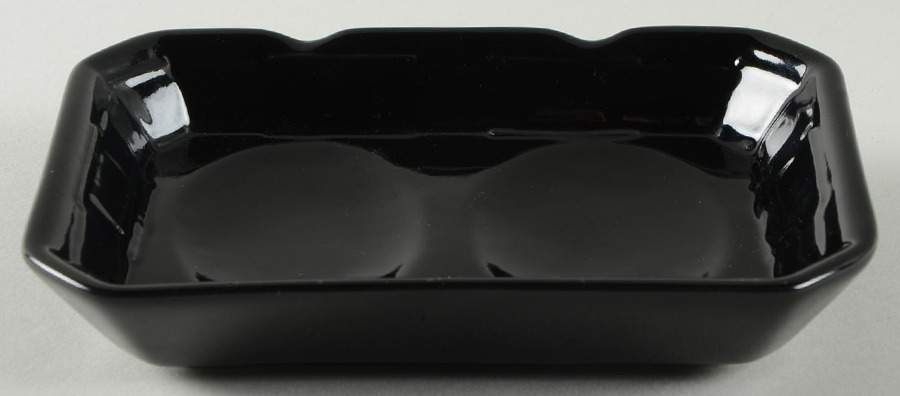 Woven Traditions Ebony Double Spoon Rest/Holder by Longaberger-1