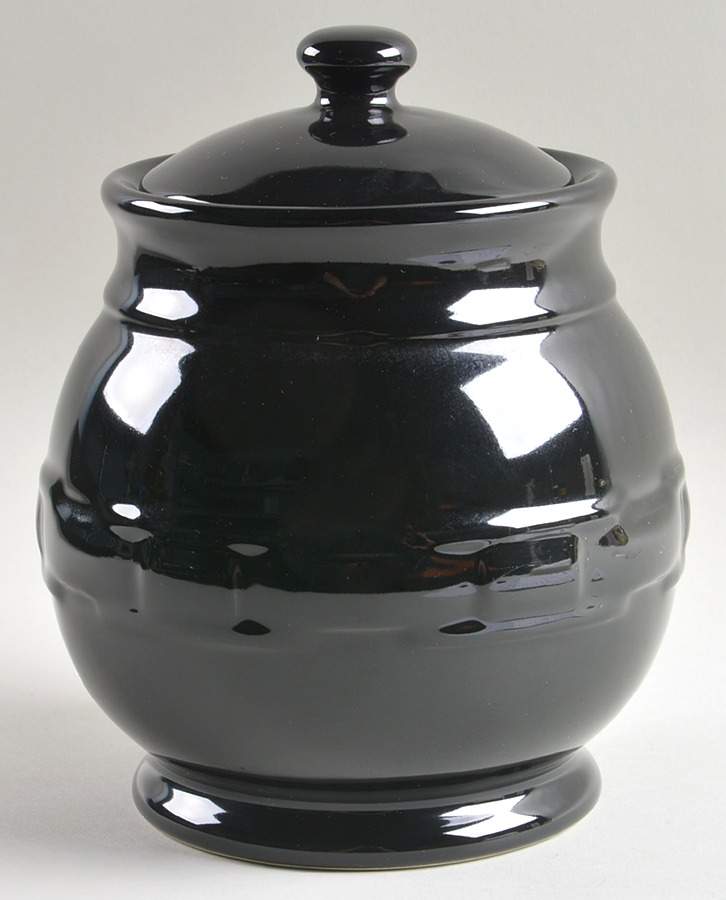 Woven Traditions Ebony Small Canister & Lid by Longaberger-1