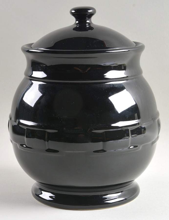 Woven Traditions Ebony Large Canister & Lid by Longaberger-1