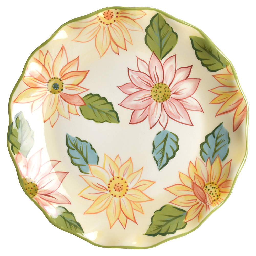 Sunflower Luncheon Plate by Longaberger-1
