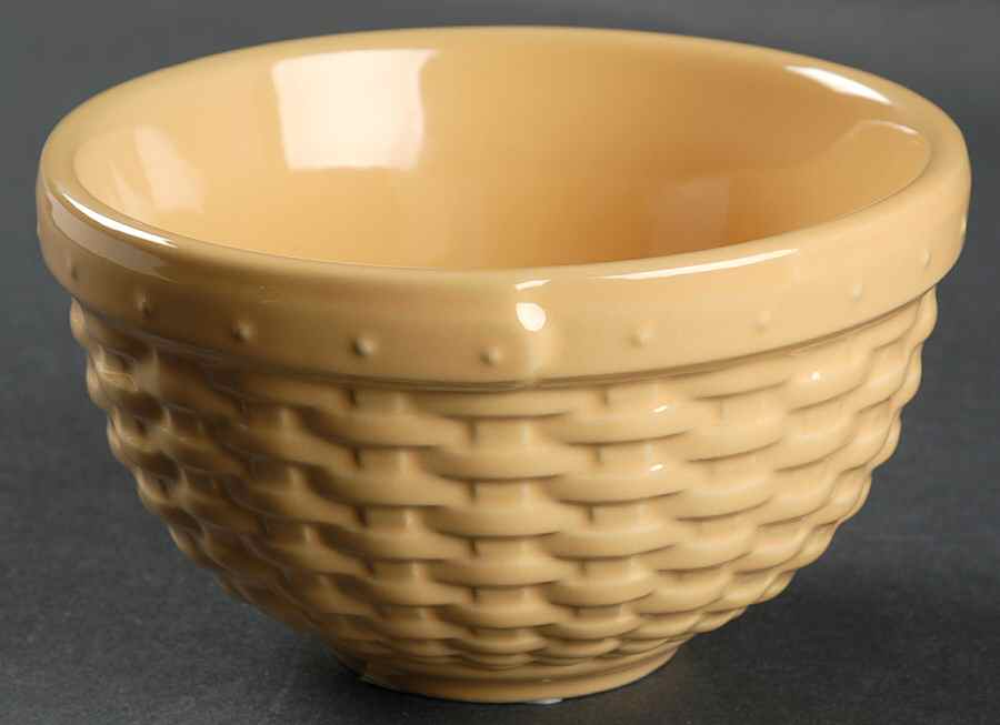 Woven Reflections Butternut (Yellow) 5" All Purpose Bowl by Longaberger-1