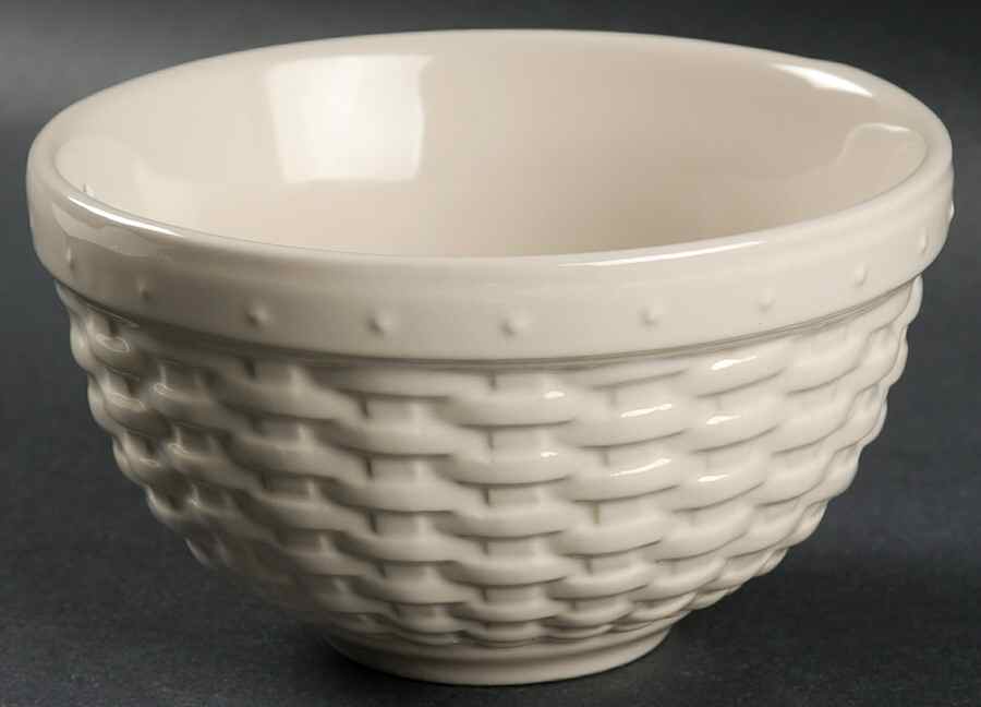 Woven Reflections Ivory 5" All Purpose Bowl by Longaberger-1