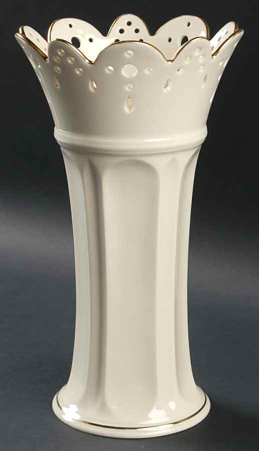 Linen & Lace Collection 9" Vase by Lenox-1