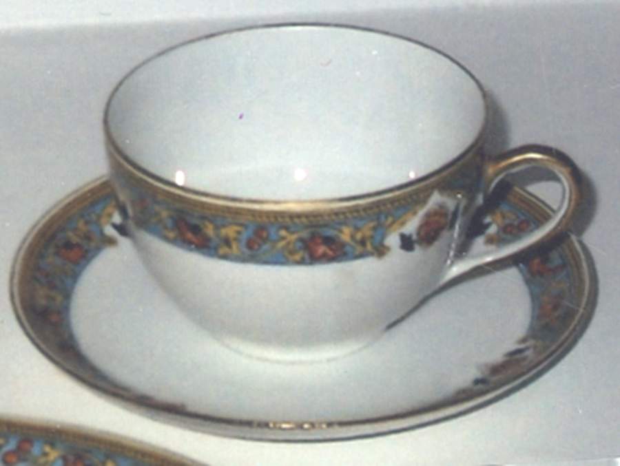 MHL12 Flat Cup & Saucer Set by Michelaud Freres-1