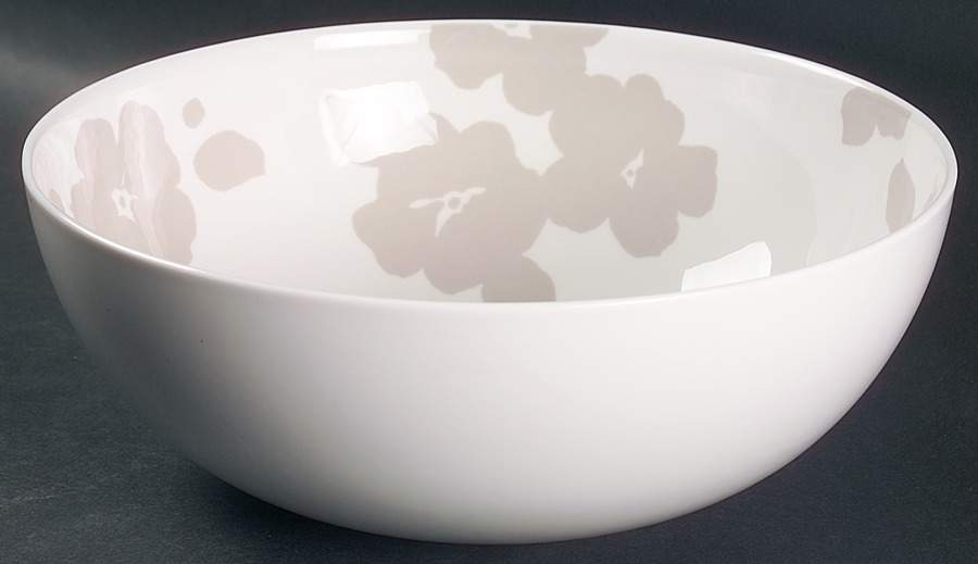 Floral Silhouette Khaki 10" Round Vegetable Bowl by Lenox-1