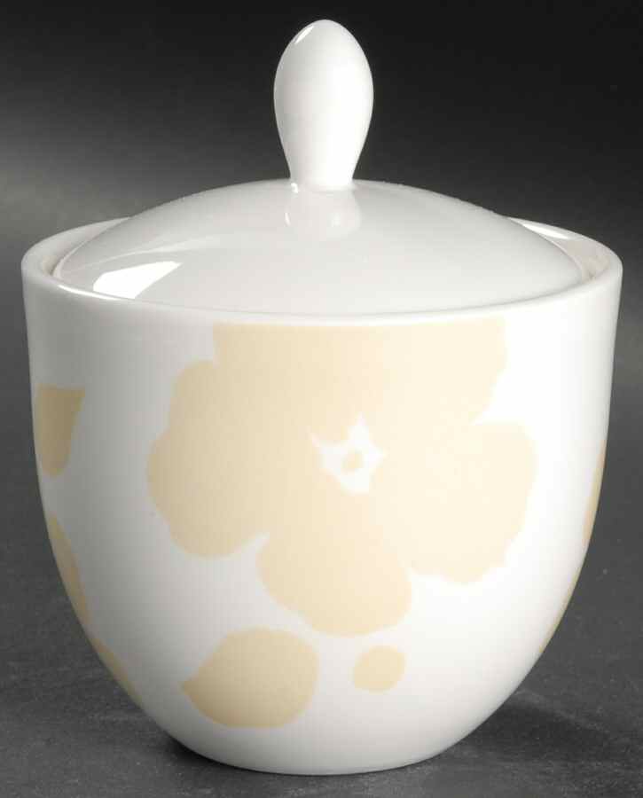 Floral Silhouette Buttercup Sugar Bowl & Lid by Lenox-1