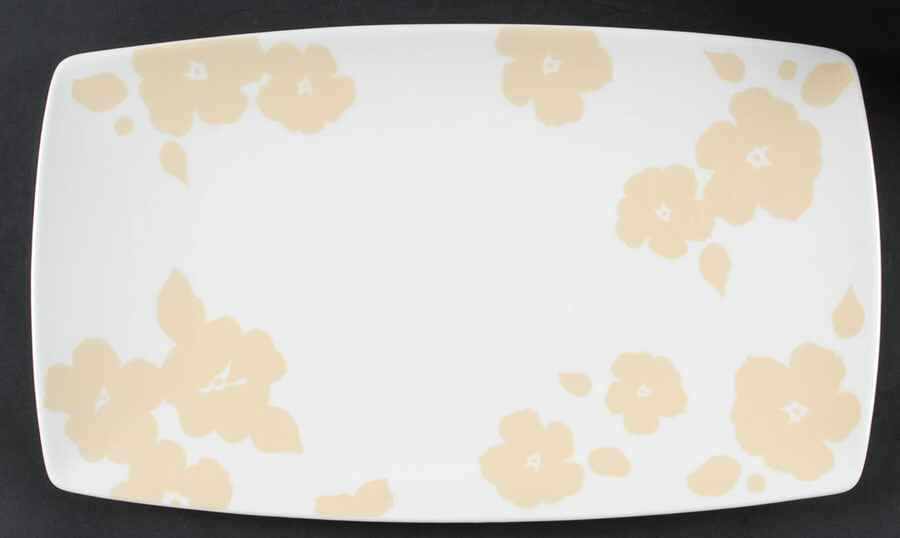 Floral Silhouette Buttercup 16" Rectangular Serving Platter by Lenox-1