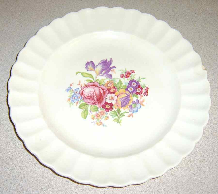 Shanlin Rose Dinner Plate by Limoges-American-1