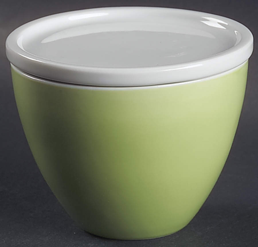 Hoopla Kiwi Sugar Bowl & Lid by Lenox-1