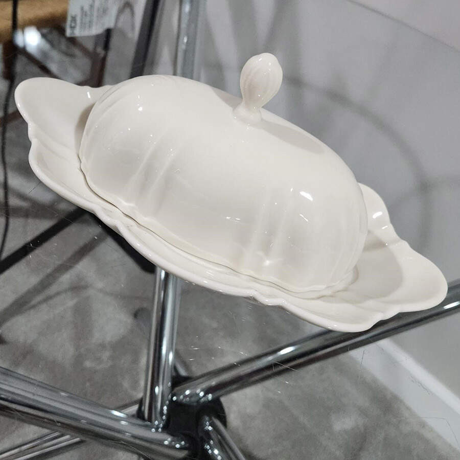 Symphony (Giftware, No Trim) 1/4 Lb Covered Butter by Lenox-1