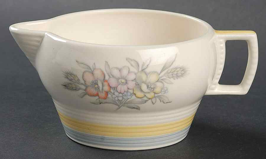 Oslo Surf (Grey Yellow) Gravy Boat by Limoges-American-1