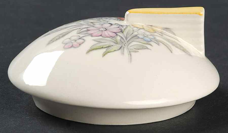 Oslo Surf (Grey Yellow) Lid for Sugar Bowl by Limoges-American-1