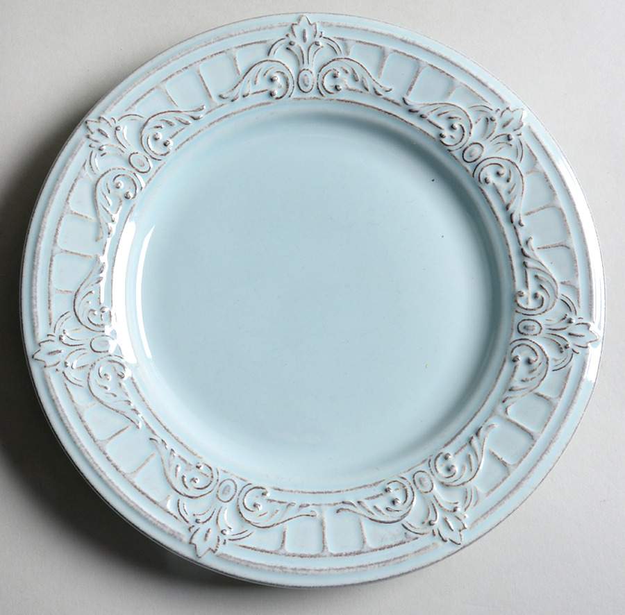 Trellis Blue Salad/Dessert Plate by Laurie Gates-1