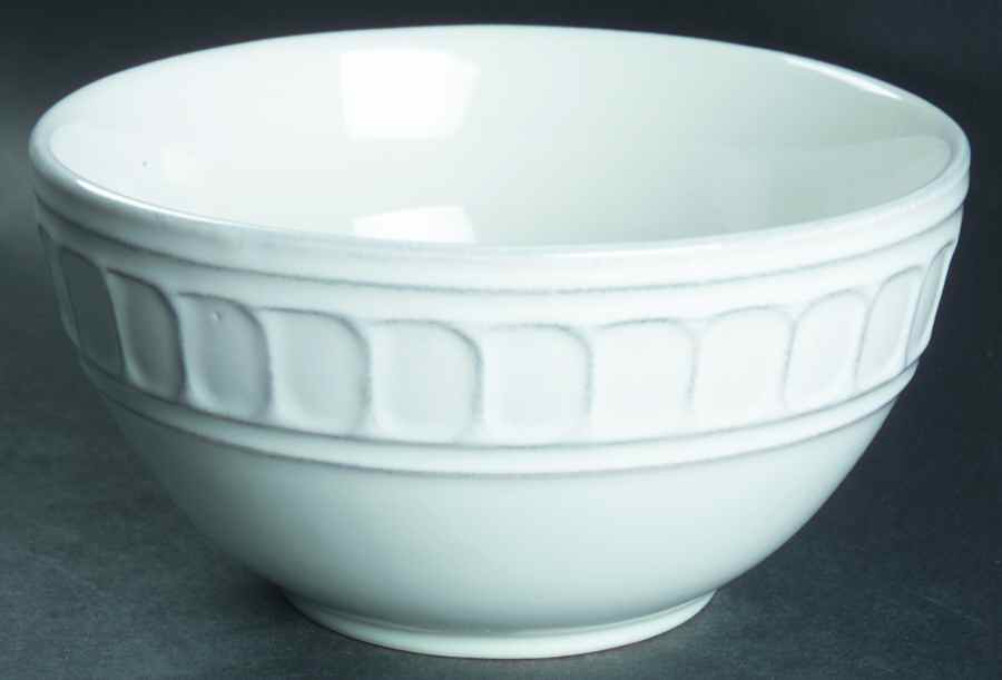 Trellis White Soup/Cereal Bowl by Laurie Gates-1