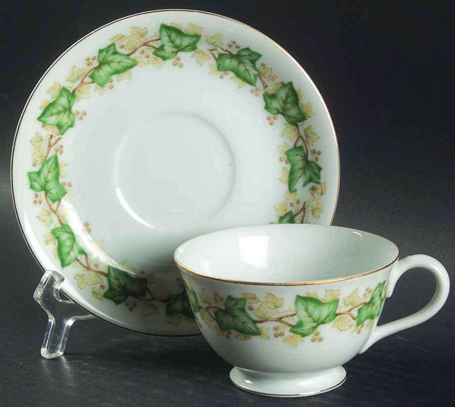6207 Footed Cup & Saucer Set by Lenwile-Ardalt-1
