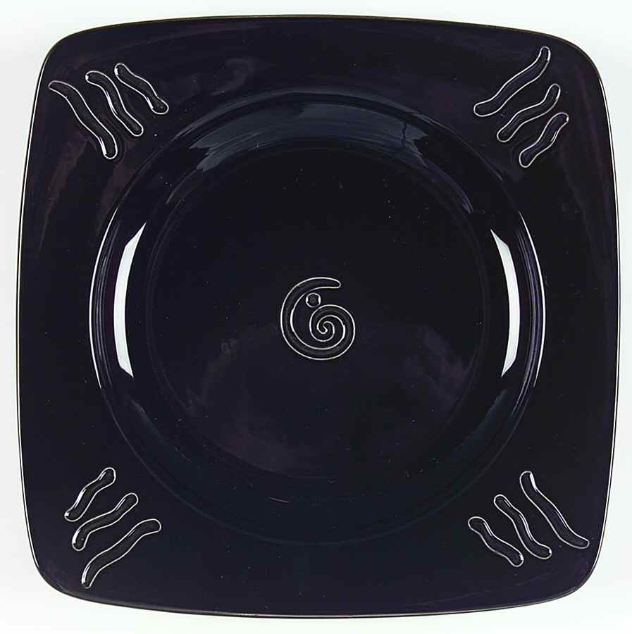 Spyro Black Square Accent Salad Plate by Lenox-1