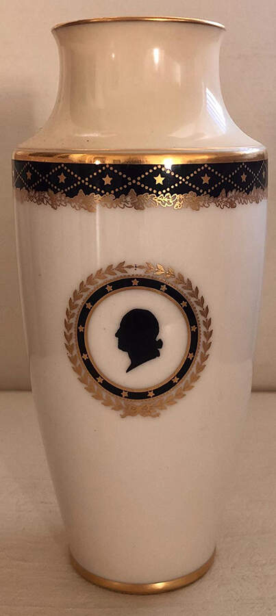 George Washington Black 8" Vase by Lenox-1