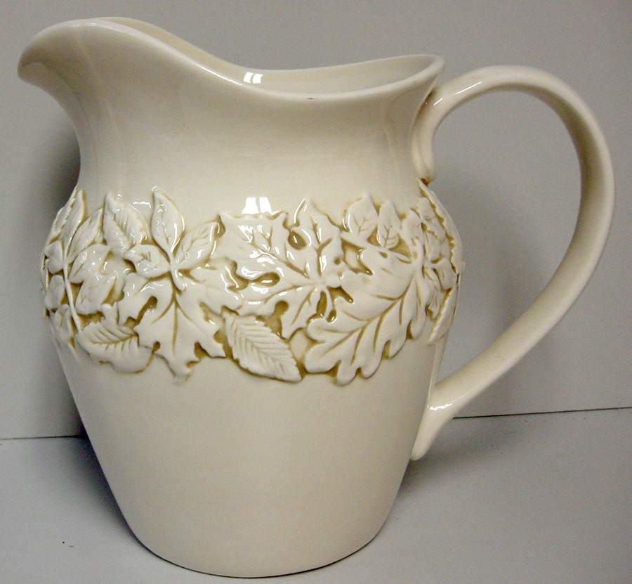 Embossed Leaf 80 Oz Pitcher by Linens N Things-1