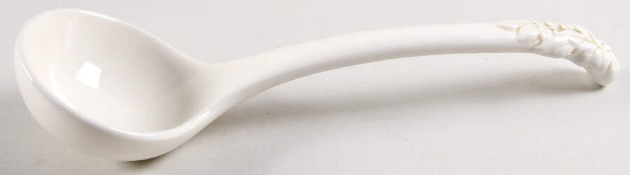 Embossed Leaf Tureen Ladle by Linens N Things-1