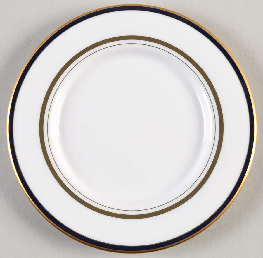 Library Lane Navy Tidbit Plate by Lenox-1