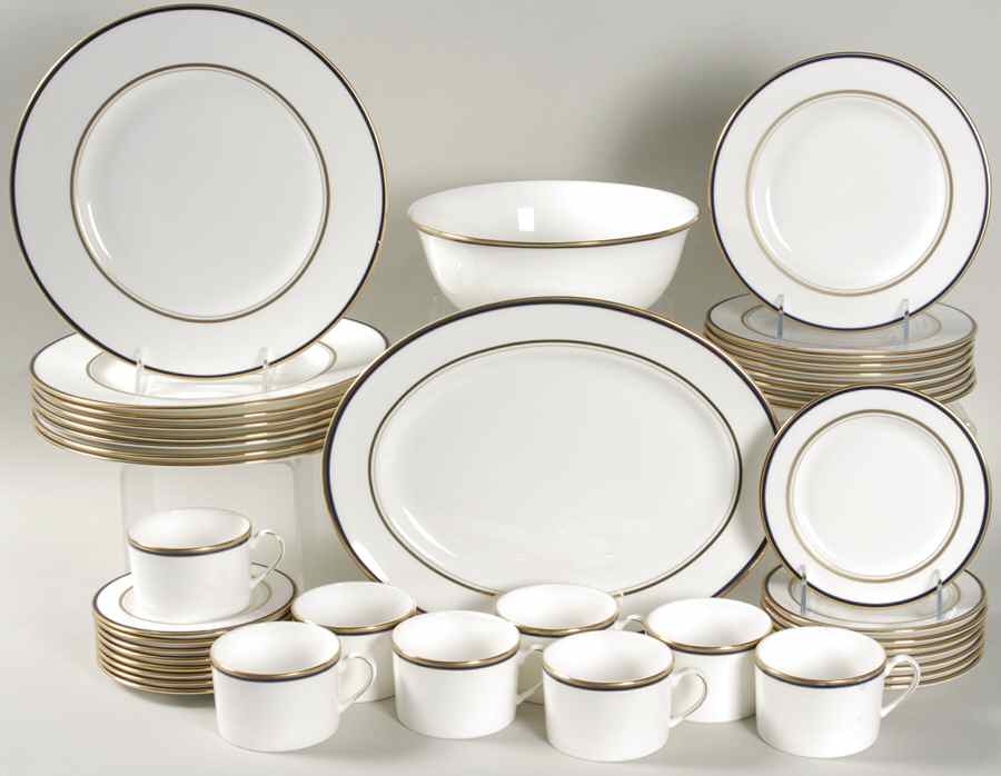Library Lane Navy 42 Piece Set by Lenox-1
