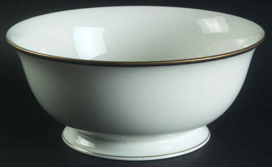 Library Lane Navy 8" Round Serving Bowl by Lenox-1