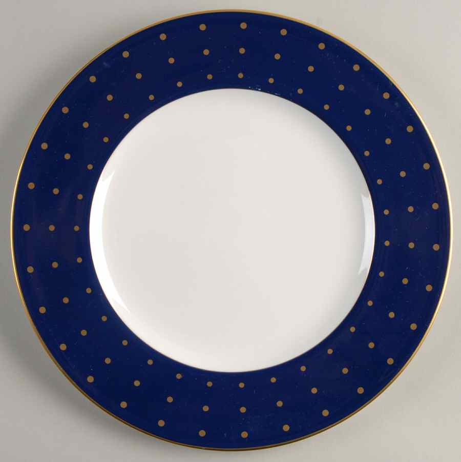 Library Lane Navy Accent Luncheon Plate by Lenox-1