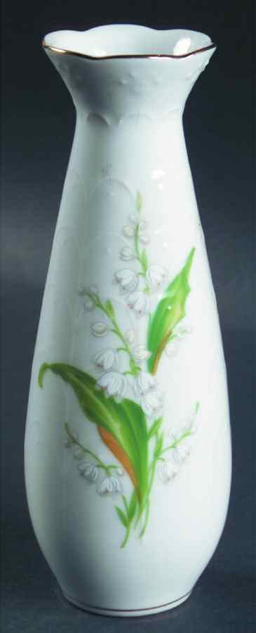 LEF67 (Gold Trim) 6" Bud Vase by Lefton-1