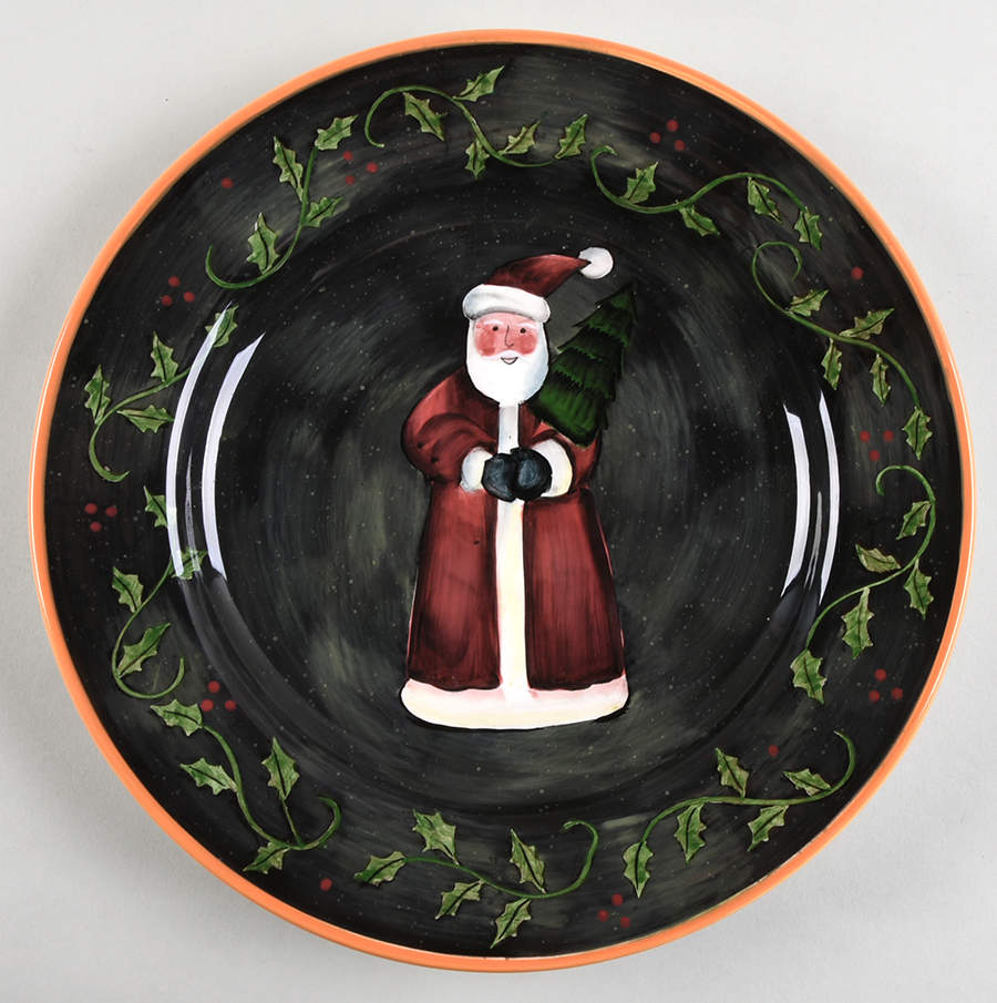 Primitive Colors Christmas Dinner Plate by Lang & Wise Ltd-1