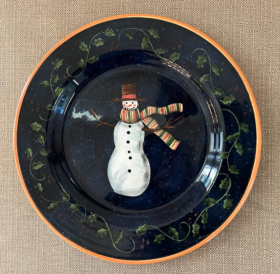 Primitive Colors Christmas Dinner Plate by Lang & Wise Ltd-1