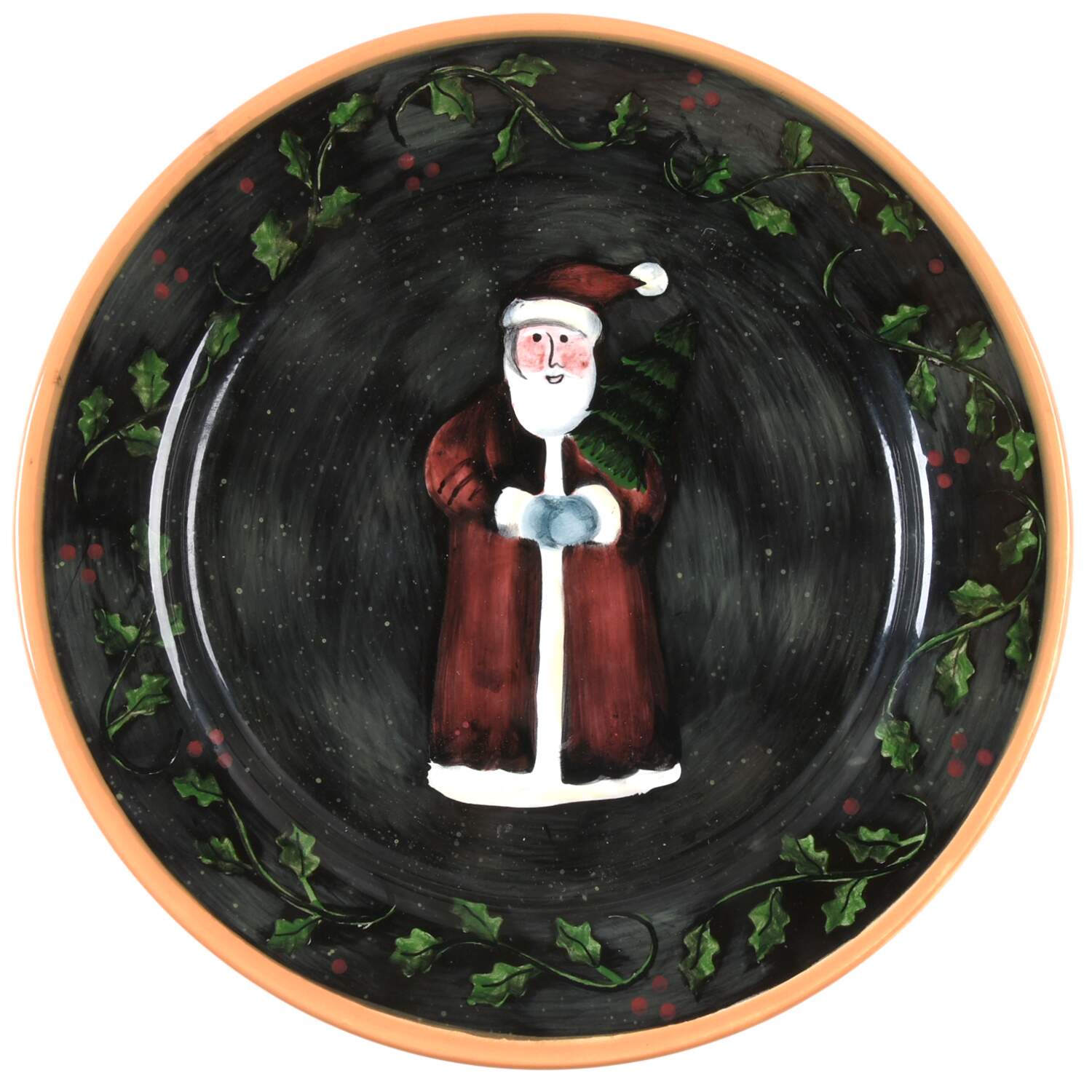 Primitive Colors Christmas Salad Plate by Lang & Wise Ltd-1