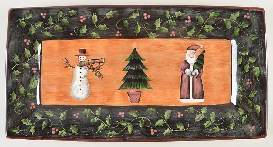 Primitive Colors Christmas 18" Rectangular Tray by Lang & Wise Ltd-1
