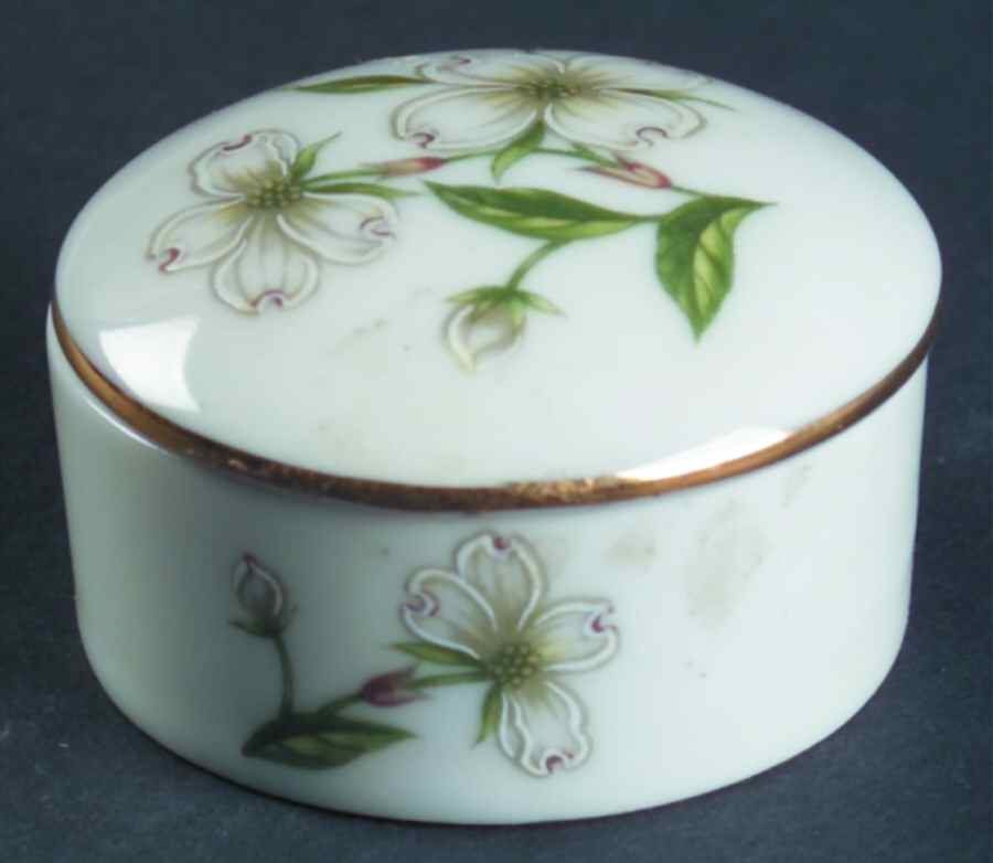 LEF68 Trinket Box with Lid by Lefton-1