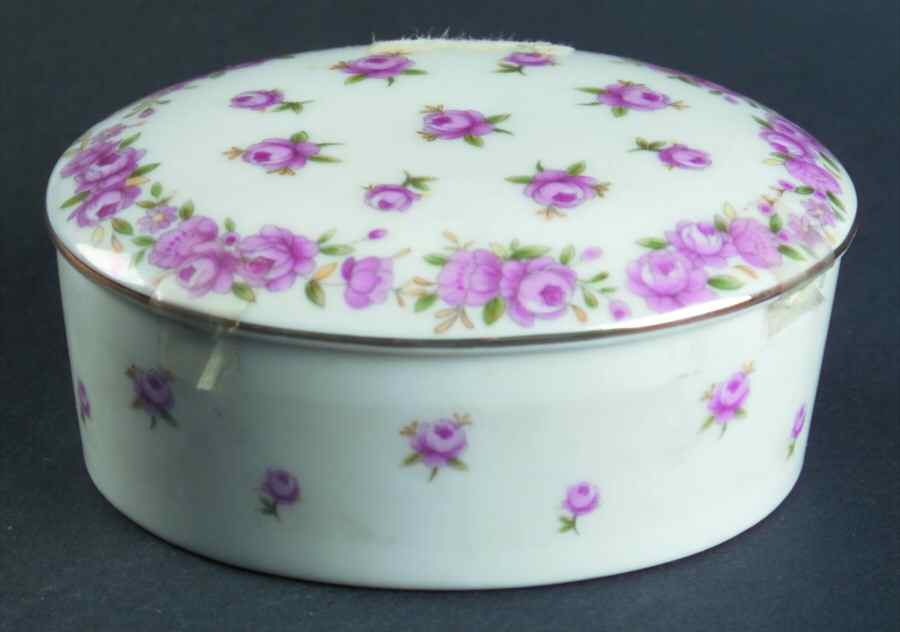LEF69 Oblong Box & Lid by Lefton-1