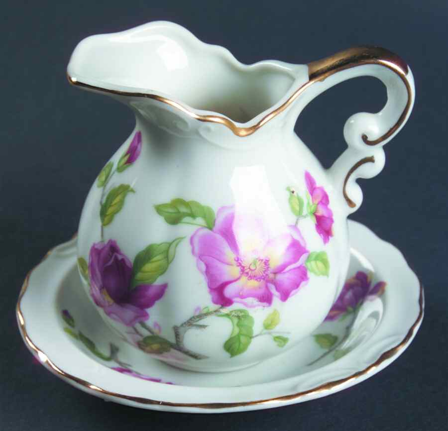 LEF71 Miniature Pitcher and Bowl Set by Lefton-1