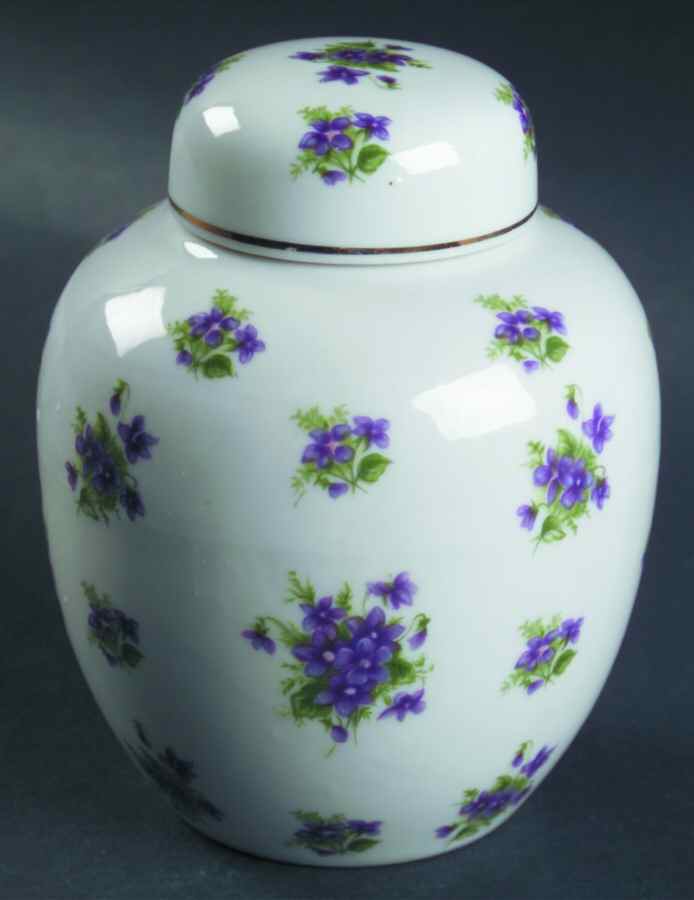 LEF77 Small Ginger Jar & Lid by Lefton-1
