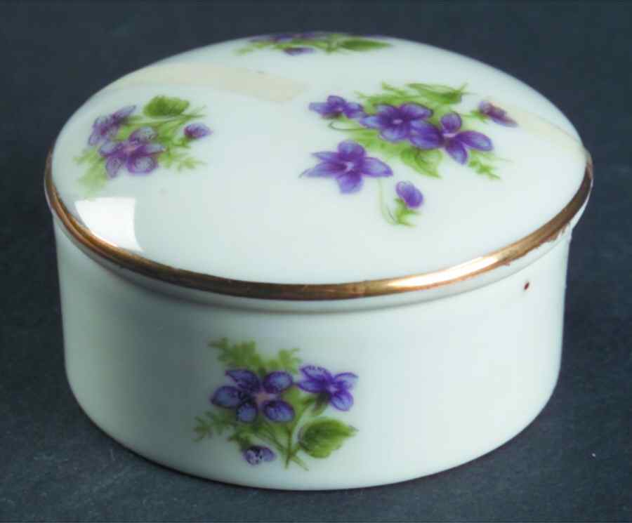 LEF77 Trinket Box with Lid by Lefton-1
